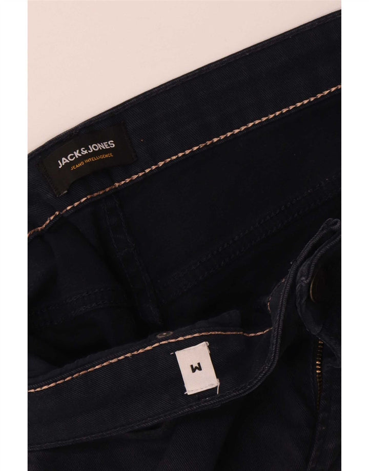 Jack & Jones Herren Regular Denim Shorts Medium W30 Marineblaue Baumwolle