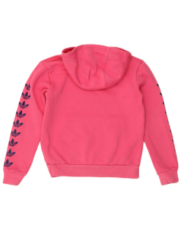 Adidas Mädchen Graphic Hoodie Pullover 9–10 Jahre rosa Baumwolle