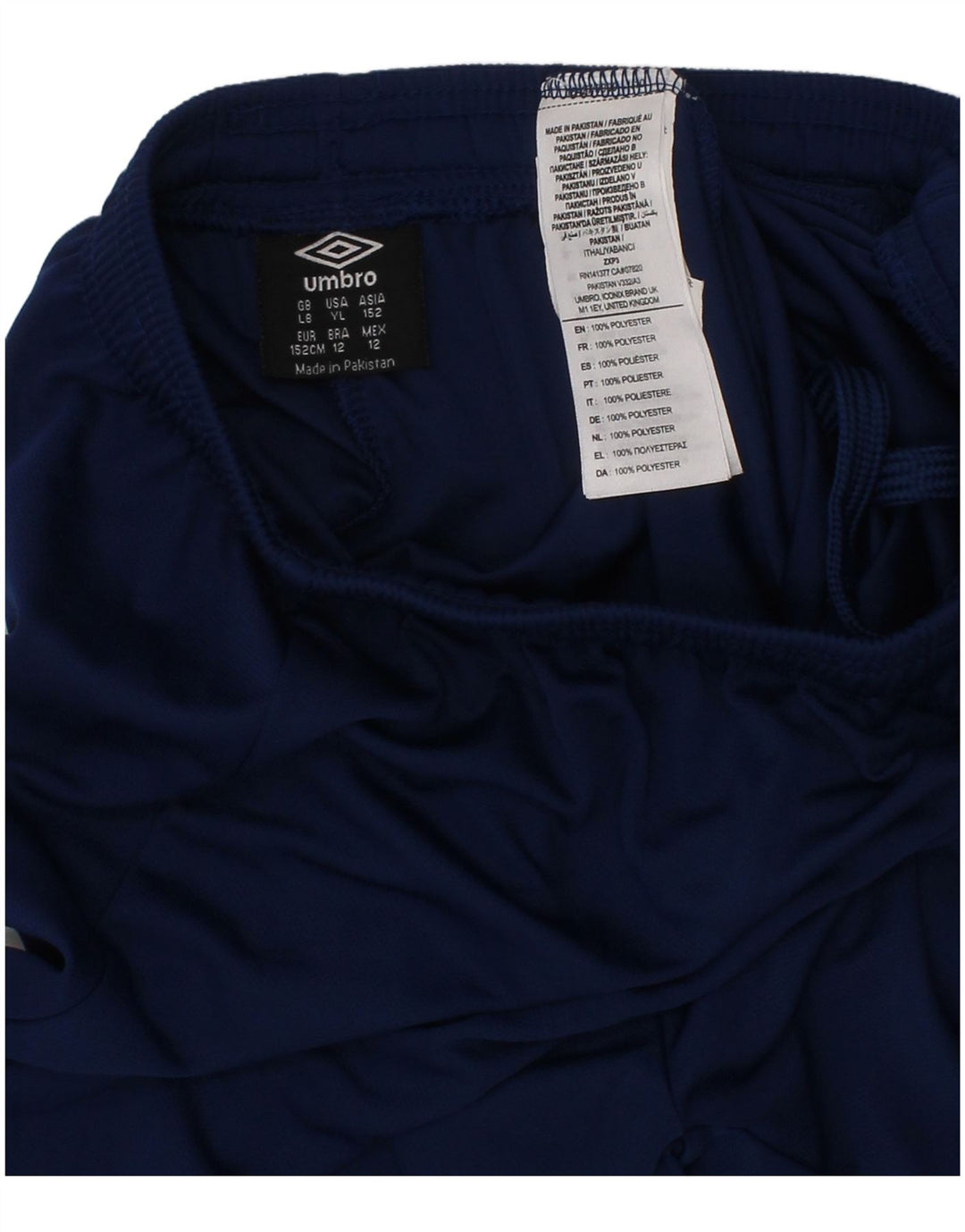 Umbro Sportshorts für Jungen, 11–12 Jahre, groß, marineblau, Polyester