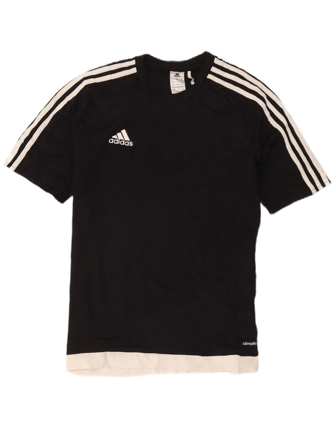 Adidas Herren Climalite T-Shirt Top Medium Schwarz Colourblock Polyester