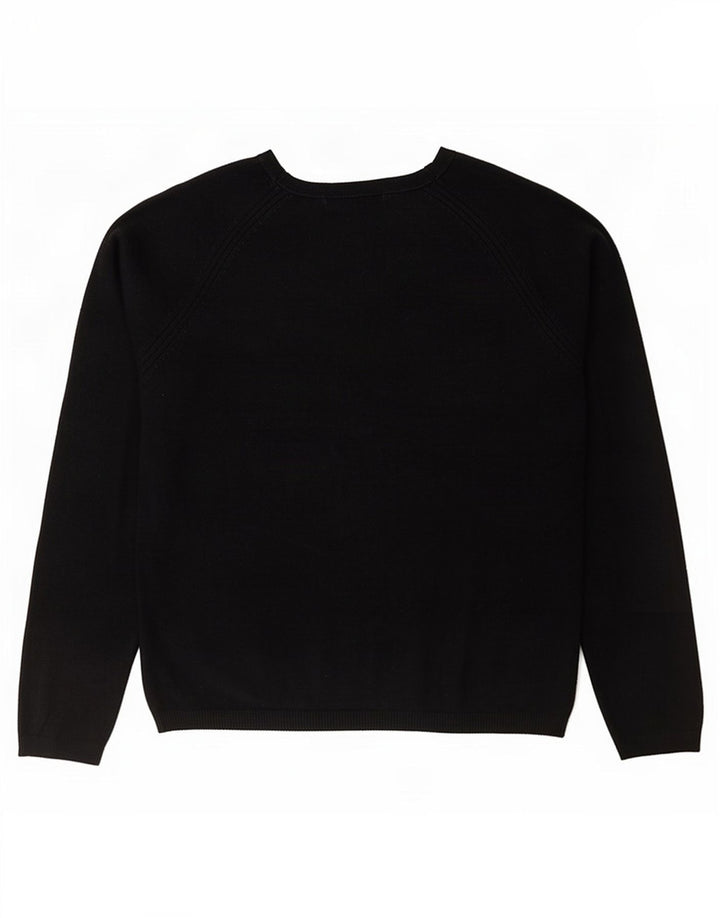 Marks & Spencer Damen-Pullover mit V-Ausschnitt, Gr. 12, mittelschwarz