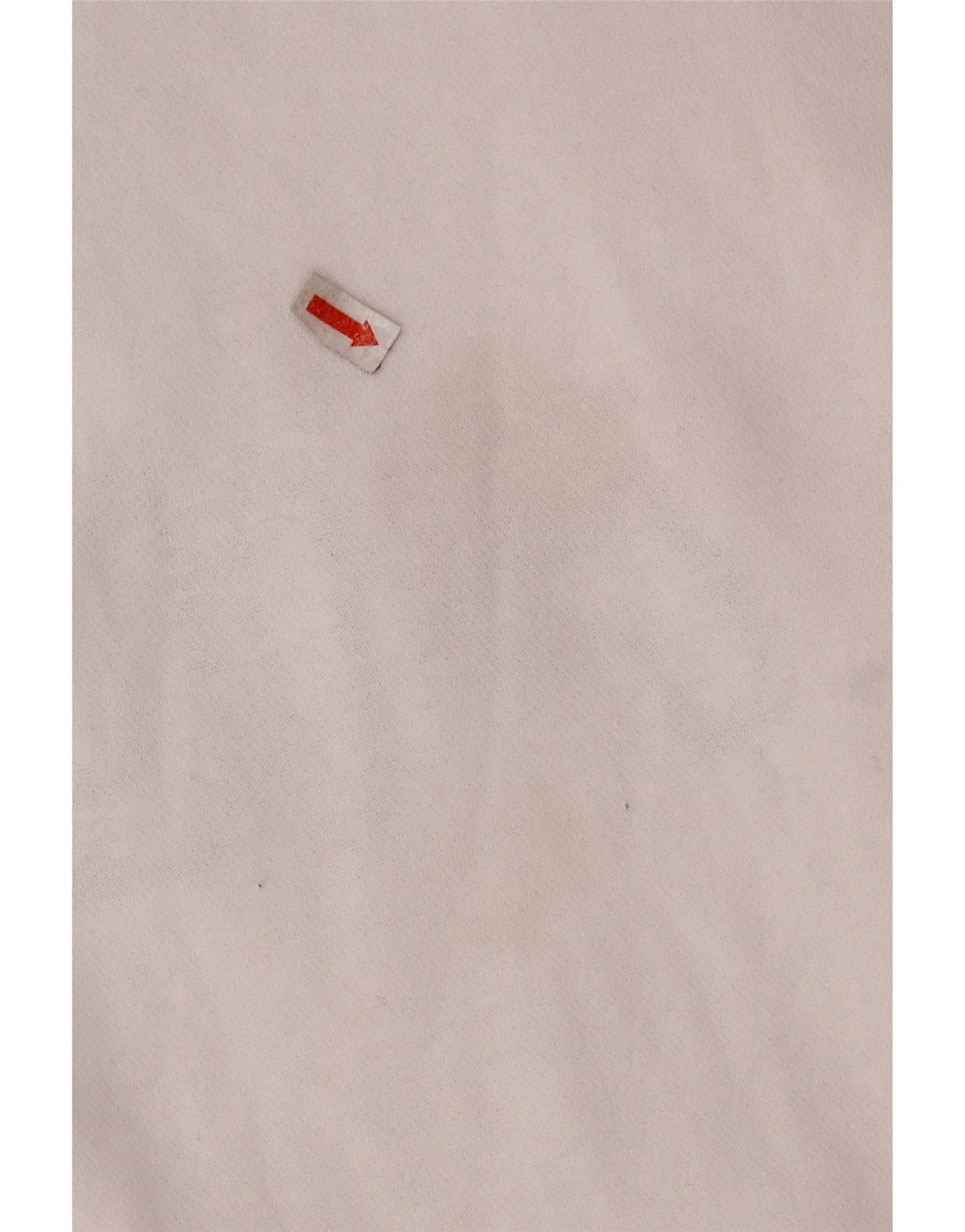 FILA Damen-Sweatshirt mit grafischem Reißverschluss am Hals, UK 16, Größe L, weiße Baumwolle