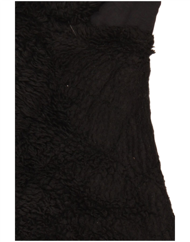 CALVIN KLEIN Damen Fleecejacke UK 16 Large Schwarz Polyester