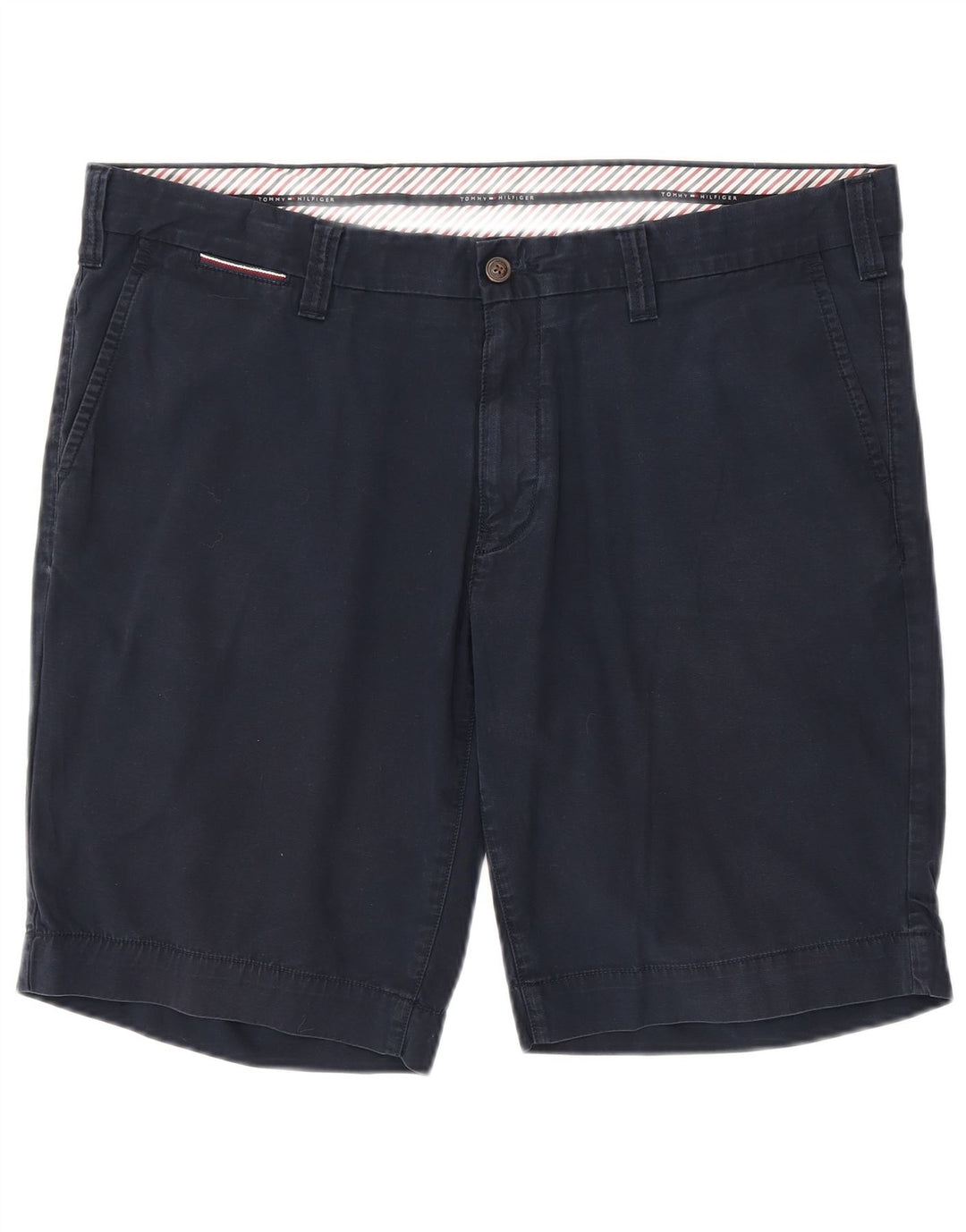 Tommy Hilfiger Herren Chino Shorts W42 2XL Marineblau Baumwolle