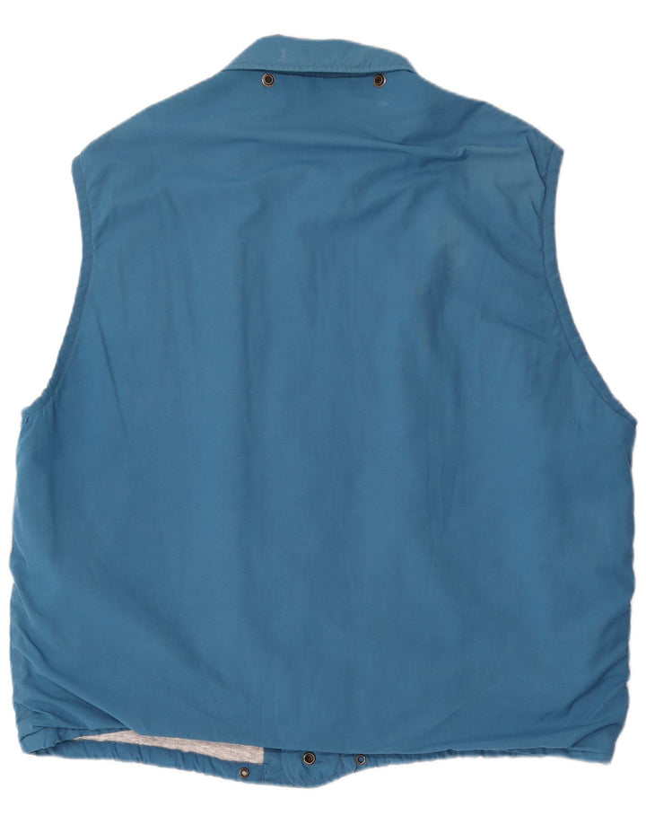 Carrera Herren-Gilet mit Grafik, UK 42, XL, blaues Farbblock-Polyester
