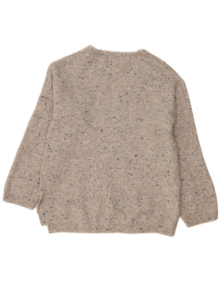 Übergroßer Damen-Pullover mit V-Ausschnitt, Gr. 10, Größe S