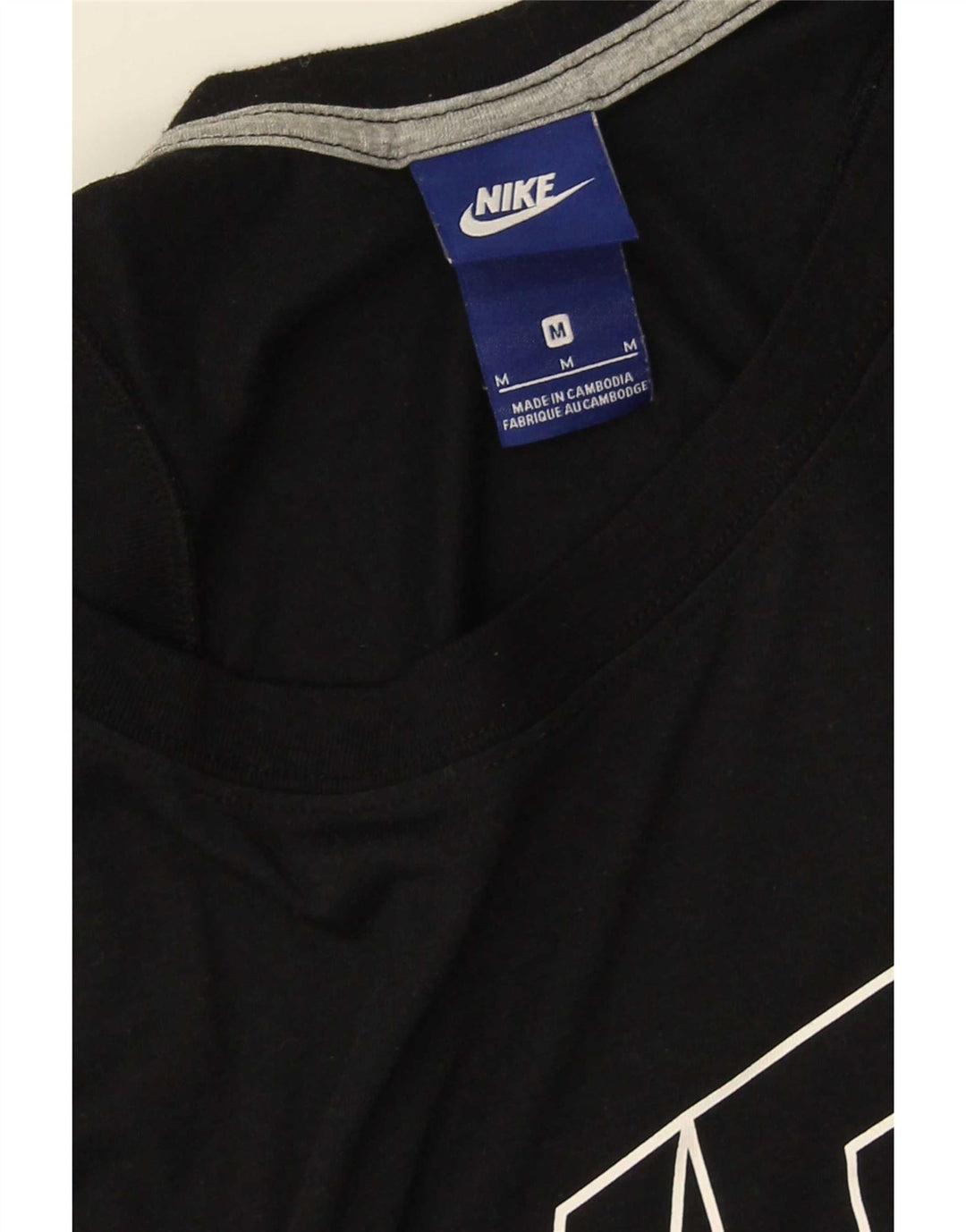 Nike Damen Graphic Vest Top UK 14 Medium Schwarz