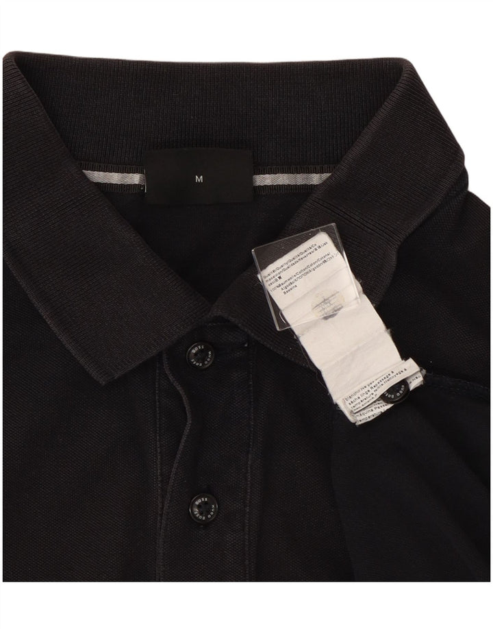 Hugo Boss Herren Poloshirt Mittelschwarze Baumwolle