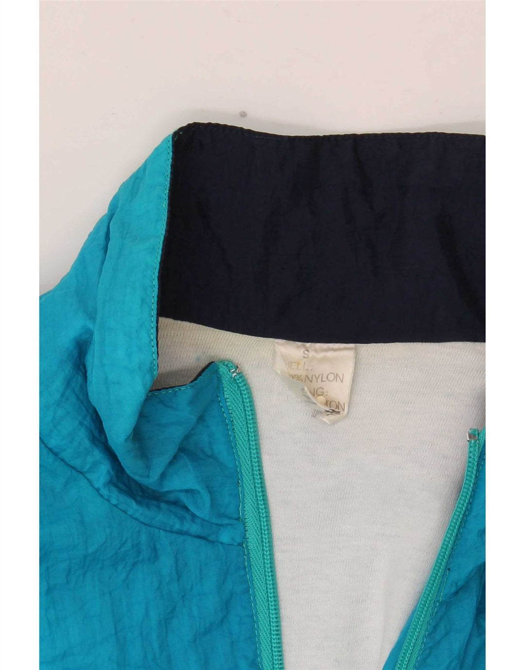 Vintage Herren-Trainingsanzug mit lockerer Passform, Jacke, klein, mehrfarbig, Farbblock