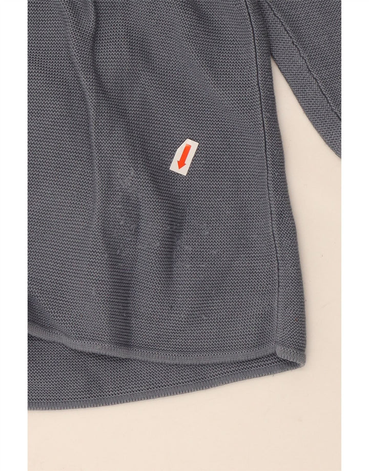 COS Damen-Pullover, übergroß, 3/4-Ärmel, U-Boot-Ausschnitt, Gr. 40, Größe L, Grau