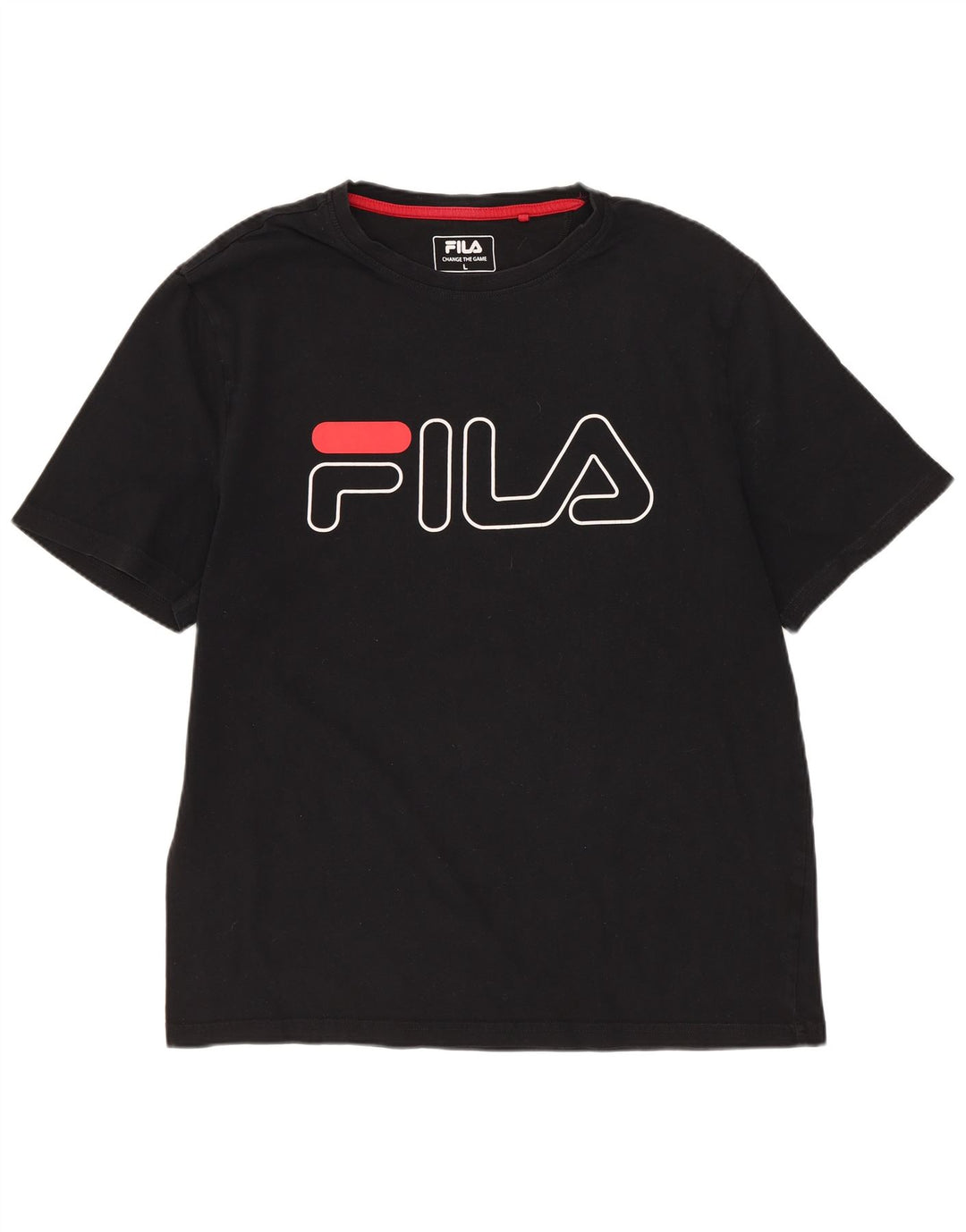 FILA Herren T-Shirt mit Grafik, Größe L, Schwarz