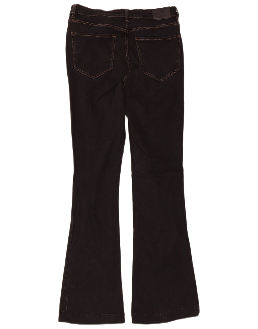 MASSIMO DUTTI Damen Bootcut Jeans EU 42 Large W32 L32 Schwarze Baumwolle