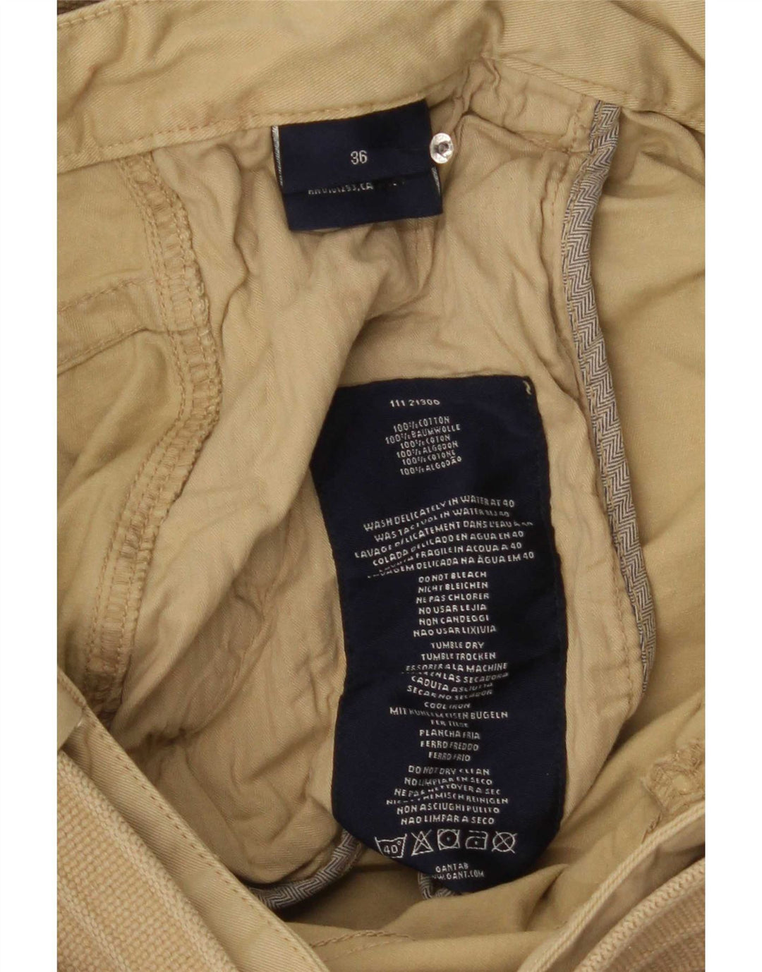 Gant Herren Cargoshorts W36 Large Beige Baumwolle