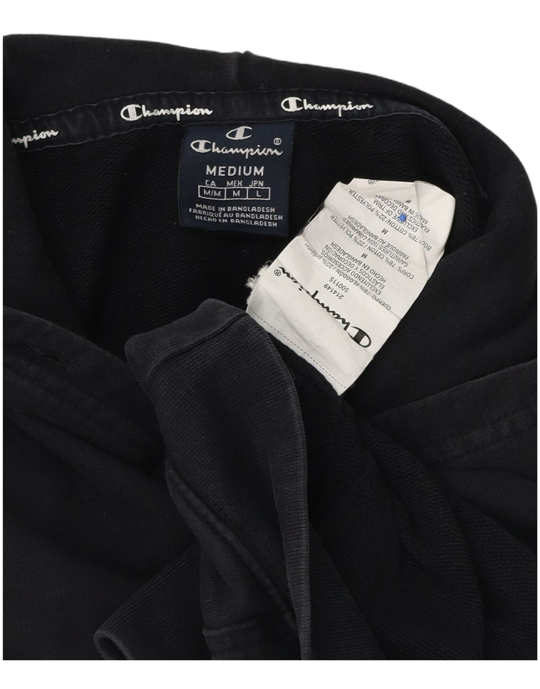 Champion Herren-Kapuzenpullover aus Baumwolle in mittlerem Marineblau