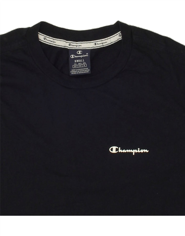 CHAMPION Mens T-Shirt Top Small Navy Blue Vintage Champion and Second-Hand Champion from Messina Hembry 