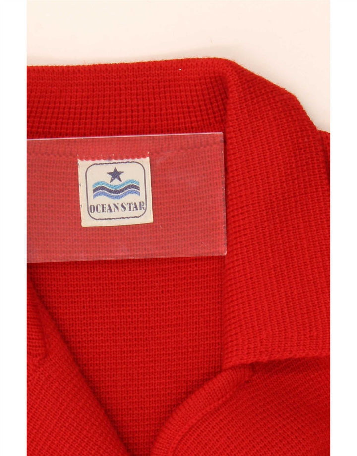 Ocean Star Damen Zweireihiger Strickblazer UK 14 Mittelrot