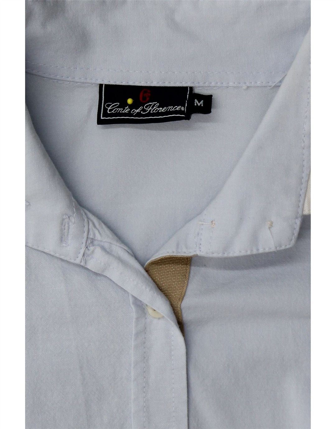 CONTE OF FLORENCE Damen-Hemd UK 12 aus mittelblauer Baumwolle