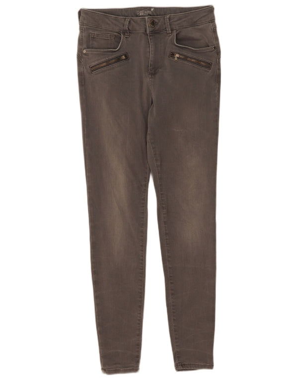 Marks & Spencer Damen Skinny Jeans UK 12 Medium W28 L30 Grau Baumwolle