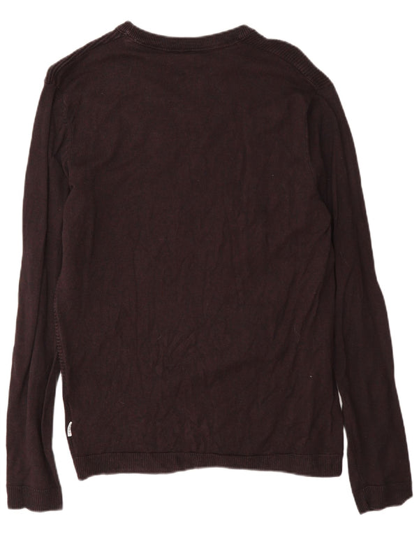 Jack & Jones Herren Core Regular Fit U-Boot-Ausschnitt-Pullover, mittleres Burgunderrot