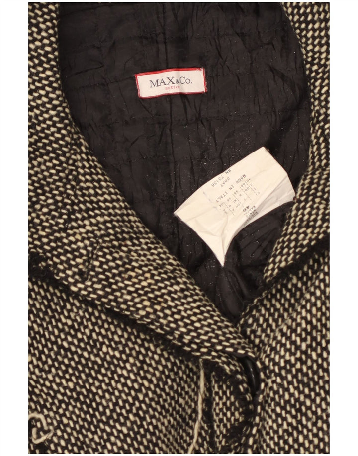 MAX & CO. Damenmantel UK 8 Small Schwarz Polyester