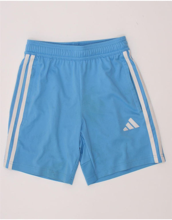 Adidas Sportshorts für Jungen, 9–10 Jahre, blaues Polyester