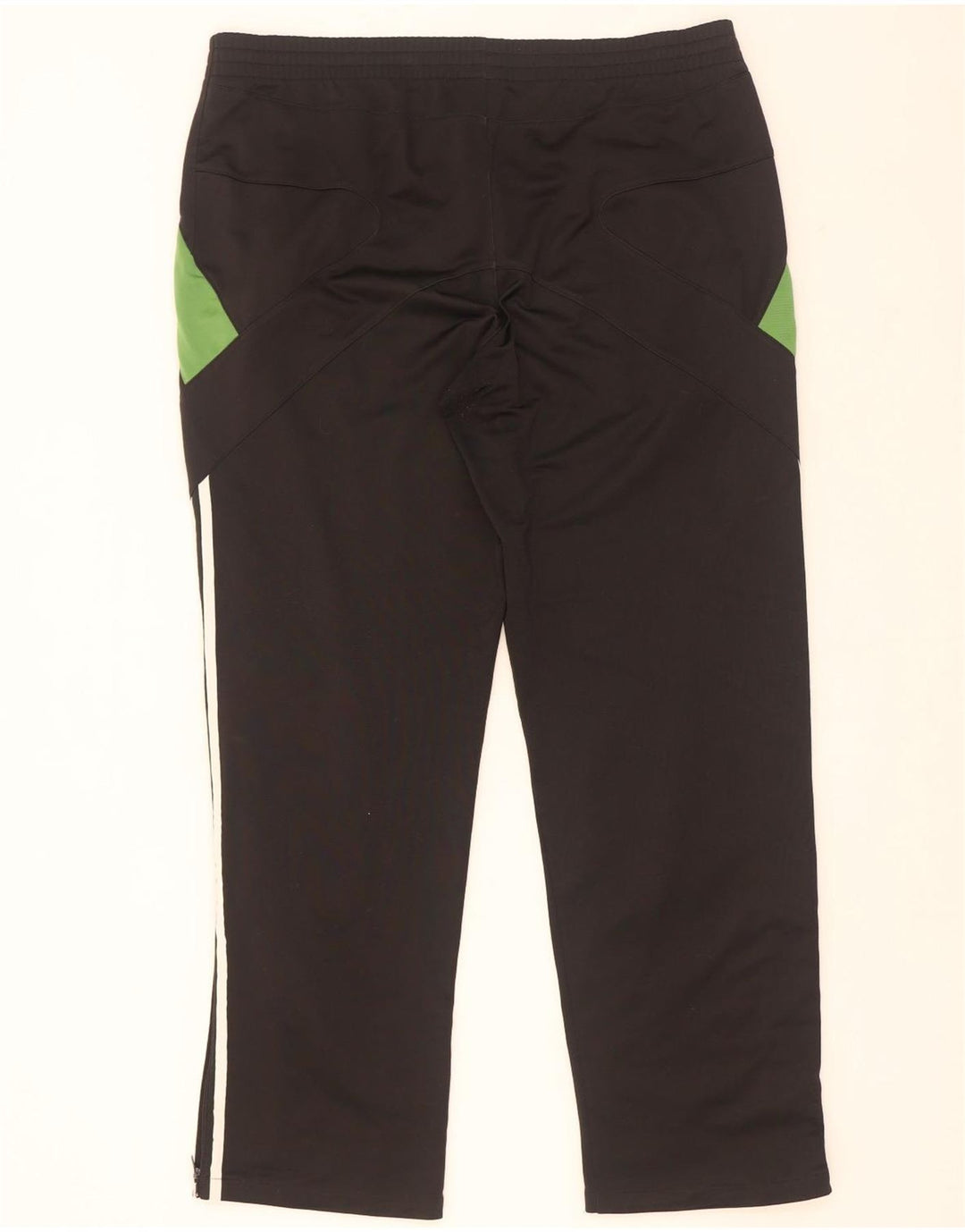Adidas Herren-Trainingshose XL, schwarzes Colourblock-Polyester