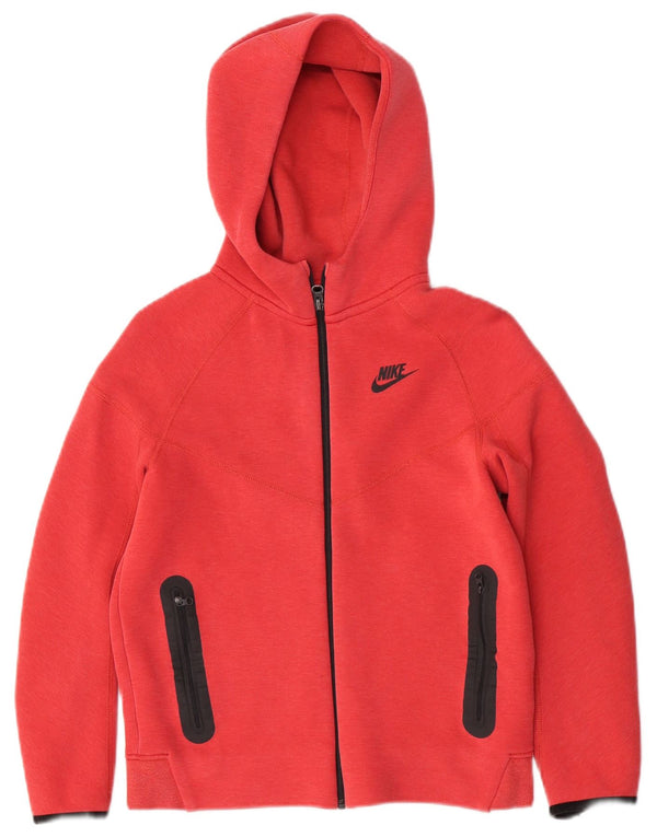 Nike Mädchen Fleece-Kapuzenpullover mit Reißverschluss, reguläre Passform, 12–13 Jahre, Größe L, Rosa