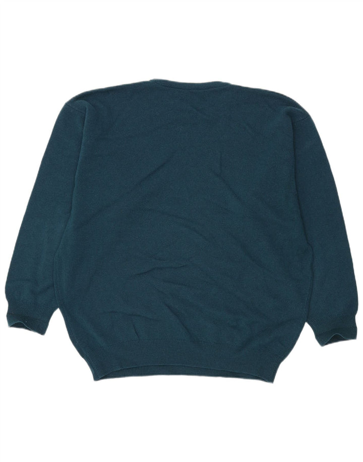 Pringle Herren-Pullover mit Rundhalsausschnitt, mittelgrüne Schurwolle