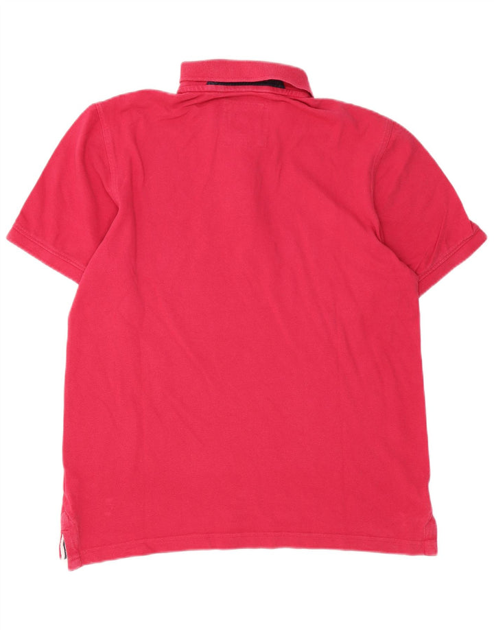 Crew Clothing Herren-Poloshirt aus mittelrosa Baumwolle