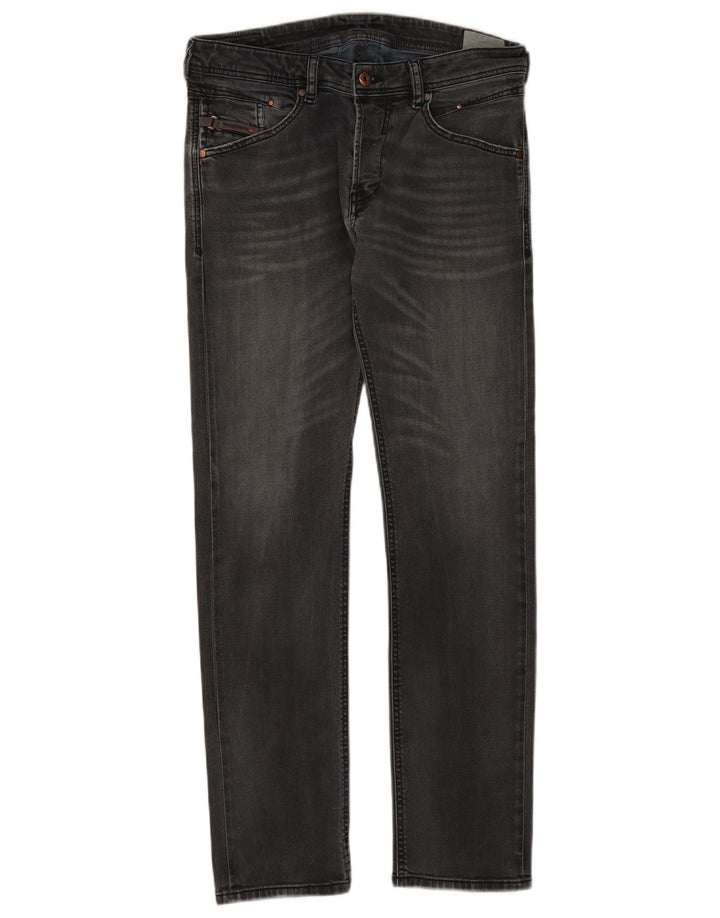 Diesel Damen Belther Regular Slim Jeans W30 L30 Graue Baumwolle