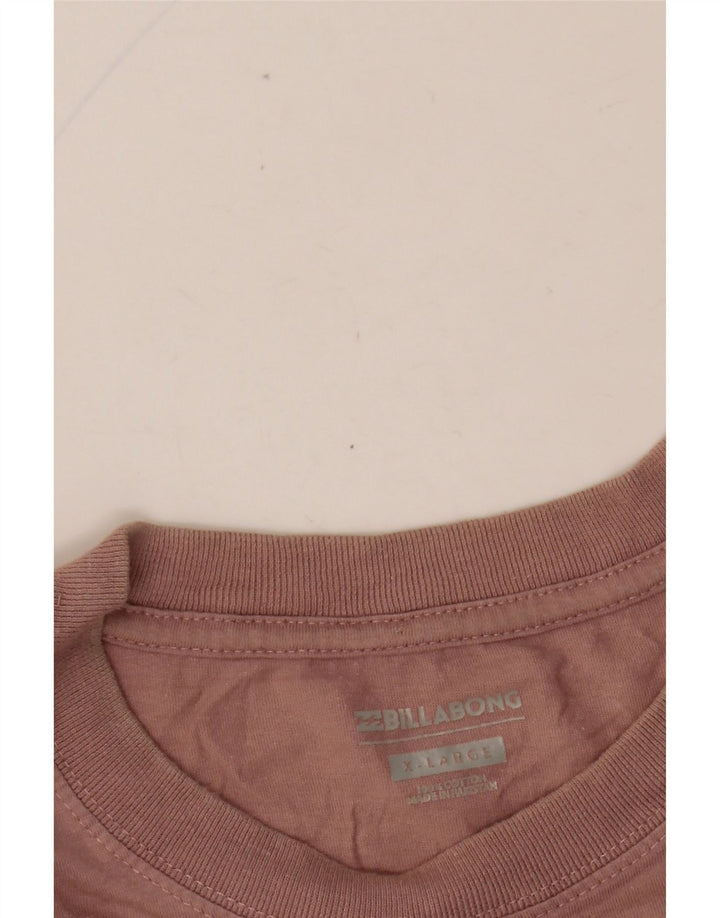 BILLABONG Herren Grafik T-Shirt Top XL Rosa Blumen