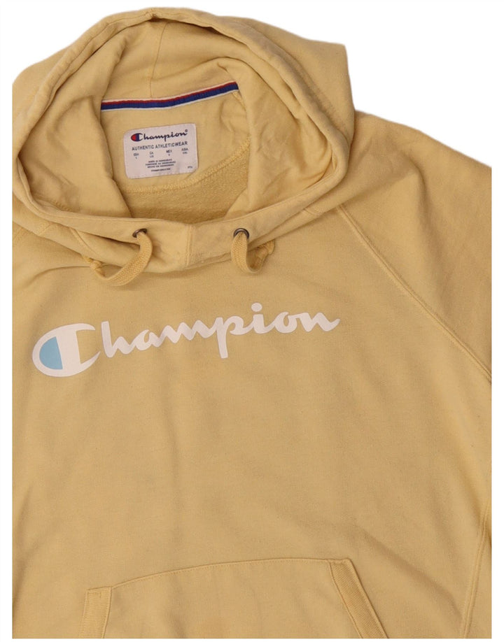 Champion Herren-Kapuzenpullover mit Grafik, groß, gelb, Polyester