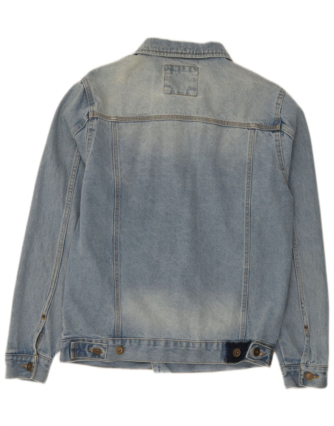 ZARA Herren Jeansjacke UK 38 Mittelblaue Baumwolle