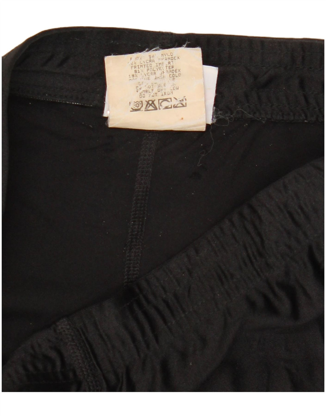 Reebok Damen Leggings UK 12 Mittelschwarzes Colourblock-Polyester