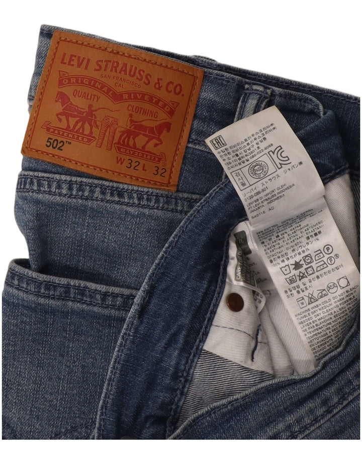 Levi's Herren 502 Tapered Jeans W32 L28 Blaue Baumwolle