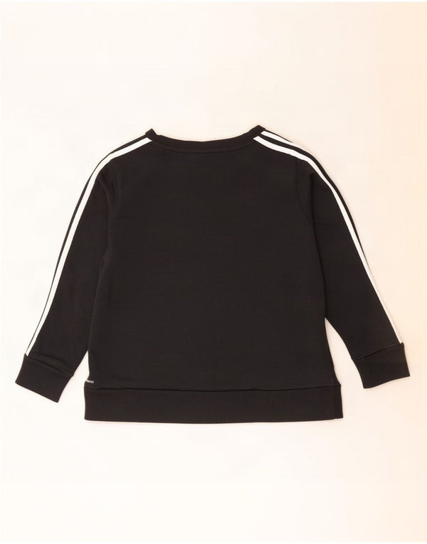 Adidas Damen Climalite Sweatshirt Pullover UK 16/18 Large Schwarz Polyester