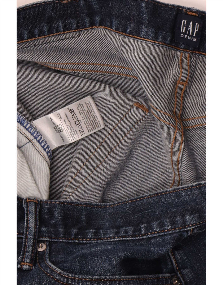Gap Herren Straight Jeans W33 L32 Blaue Baumwolle