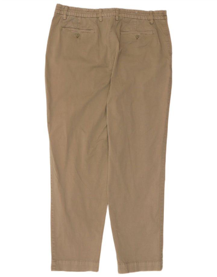 ZARA Herren Tapered Chinohose 2XL W36 L31 Beige Baumwolle