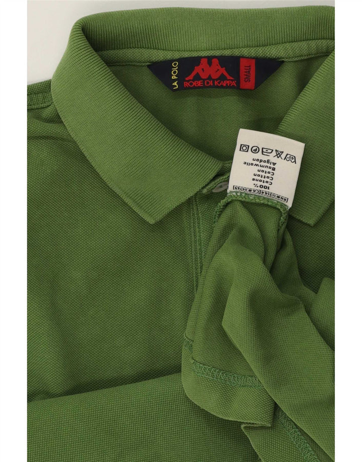 Kappa Herren-Poloshirt, klein, grüne Baumwolle