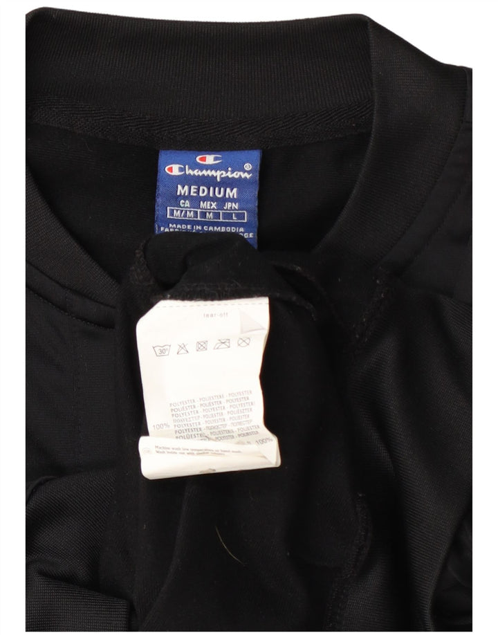 Champion Damen-Trainingsanzugoberteil mit Grafik, UK 14, Mittelschwarz, Farbblock