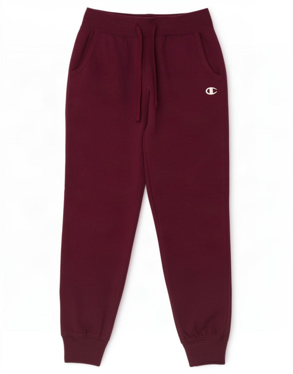 Champion Damen-Trainingshose, Jogginghose, UK 10, Größe S, Burgunderrot, Baumwolle