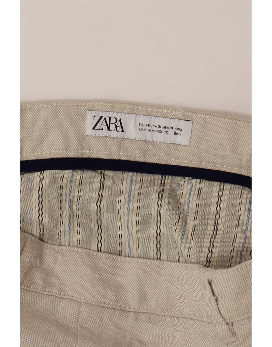 Zara Herren Chinoshorts EU 40 Medium W31 Beige