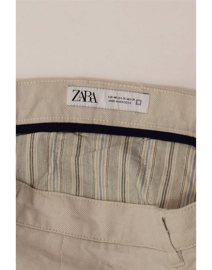 Zara Herren Chinoshorts EU 40 Medium W31 Beige