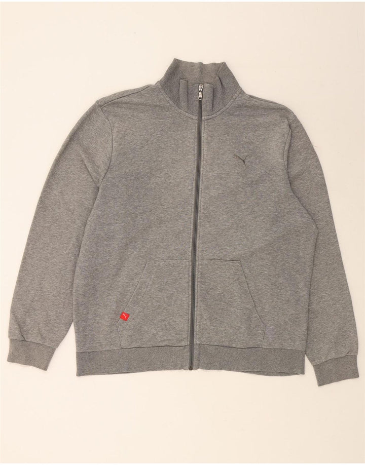 PUMA Mens Tracksuit Top Jacket XL Grey Cotton Vintage Puma and Second-Hand Puma from Messina Hembry 