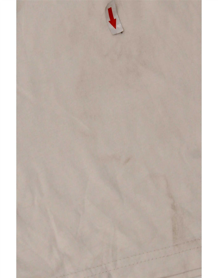 Adidas Herren Grafik-T-Shirt-Oberteil aus mittelweißer Baumwolle