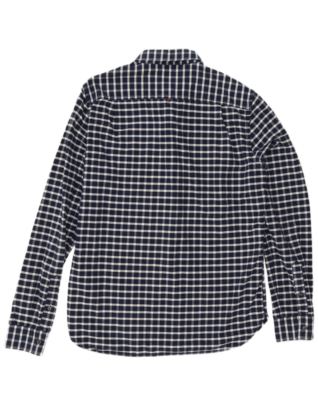 Superdry Herren-Hemd, groß, marineblau, kariert, Baumwolle