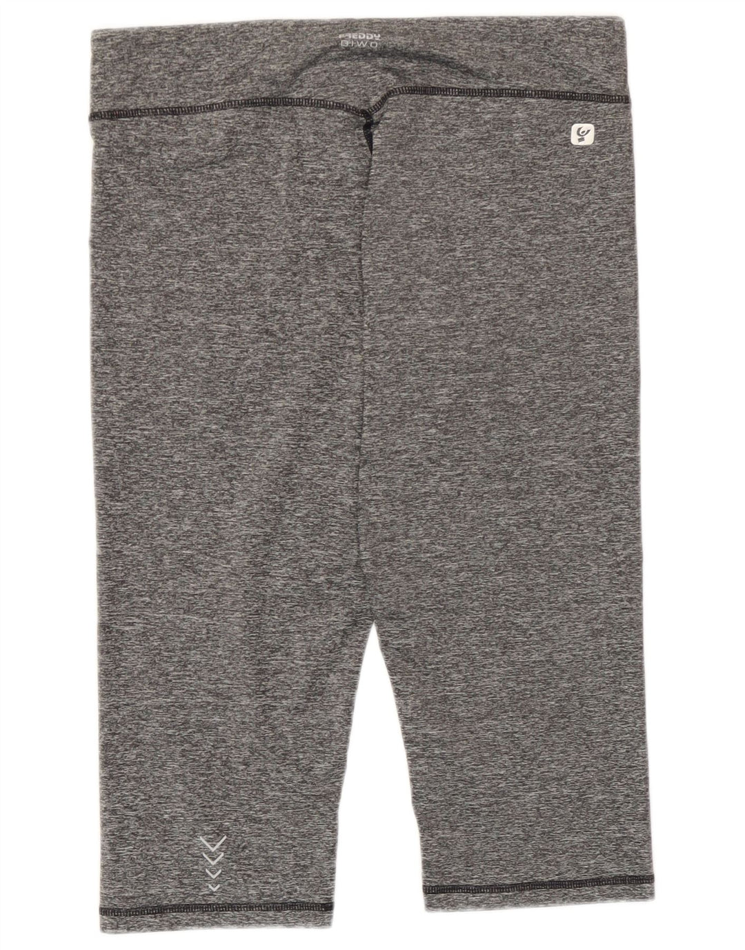 Freddy Capri-Trainingshose für Damen, UK 14, Größe L, grau geflecktes Polyester