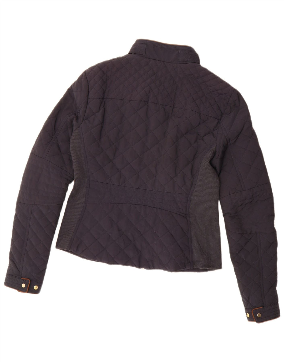 Zara Damen Steppjacke UK 14 Medium Navy Blue Colourblock