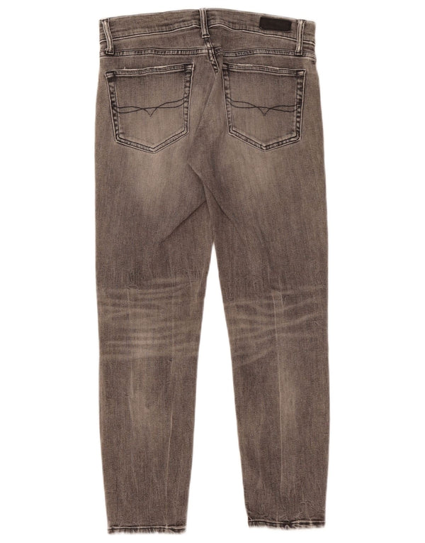 Polo Ralph Lauren Damen-Crop-Jeans W27 L25 Graue Baumwolle