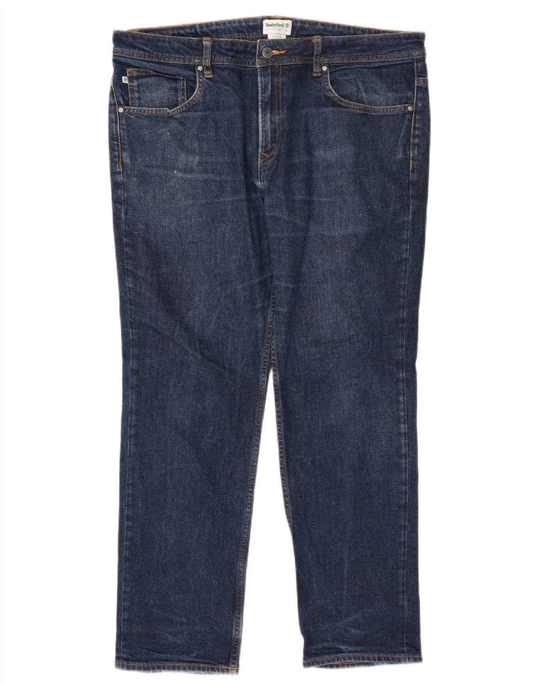 Timberland Herren Straight Jeans W38 L32 Marineblaue Baumwolle